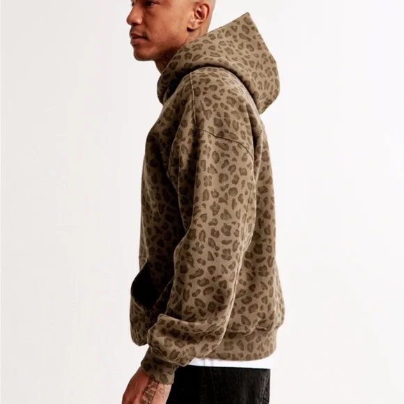 NWT Abercrombie Essential Popover Hoodie Sz Medium - Picture 4 of 12